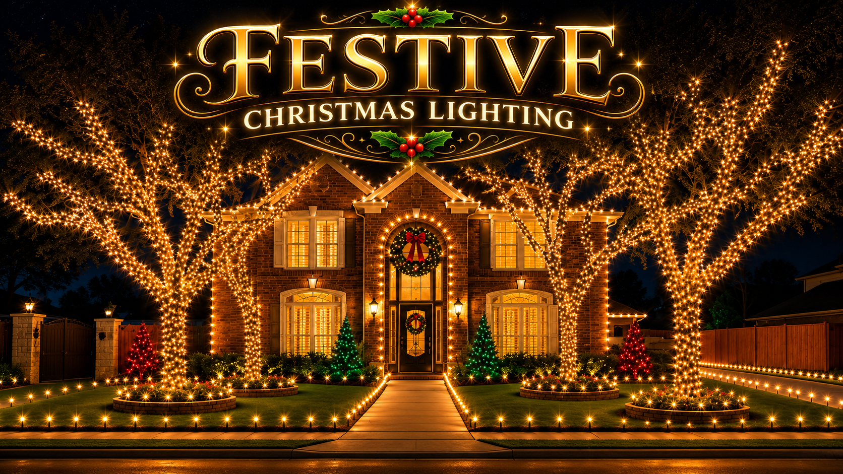 Professional Christmas light installation
